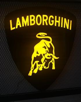 Lamborghini Logo Leuchtschild im Schildform