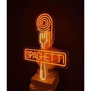 Spaghetti Neon Led Werbeleuchte für ihr Restaurant, Fastfoodladen!
