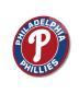 Preview: Philadelphia Phillies Art Design rundes spezial Glasbild!