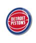 Preview: Detroit Pistons Art Design rundes spezial Glasbild!