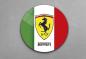 Preview: Ferrari Art Design rundes spezial Glasbild!