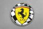Preview: Ferrari Art Design rundes spezial Glasbild!