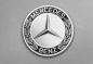 Preview: Mercedes Vintage Art Design rundes spezial Glasbild!