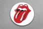 Preview: Rolling Stones Art Design round special Glass Picture!
