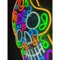 Preview: Neon Led Mexican Skull of Death​ wall lamp for your home, office or shop!
