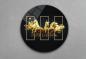 Preview: Golden Horses Art Design round special Glass Picture!