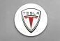 Preview: Tesla Art Design rundes spezial Glasbild!