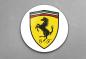 Preview: Ferrari Art Design rundes spezial Glasbild!