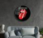 Preview: Rolling Stones Art Design round special Glass Picture!
