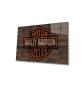 Preview: Harley Davidson Logo Art Design rectangular special Glass Picture!
