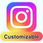 Preview: Instagram, Social Media, Influencer Logo Led Leuchtschild Wandleuchte!