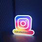 Preview: Instagram, Social Media, Influencer Logo Led Leuchtschild Wandleuchte!