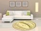 Preview: Sauron gold Logo round carpet!