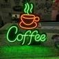 Preview: Coffee Neon Led Werbeleuchte für ihr Restaurant, Fastfoodladen!