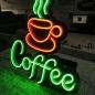 Preview: Coffee Neon Led Werbeleuchte für ihr Restaurant, Fastfoodladen!