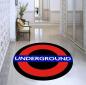 Preview: Underground Logo black round carpet!