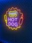 Preview: American Hot Dog Neon Led Werbeleuchte für ihr Restaurant!