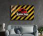Preview: Jurassic Park Art Design rechteckiges spezial Glasbild!