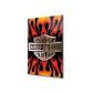 Preview: Harley Davidson Logo Art Design rectangular special Glass Picture!