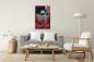 Preview: Astronaut in Blumen Art Design rechteckiges spezial Glasbild!
