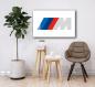 Preview: Bmw Mpower Art Design rectangular special Glass Picture!