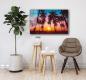 Preview: Sonnenuntergang Art Design rechteckiges spezial Glasbild!