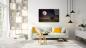 Preview: Der Mond Art Design rechteckiges spezial Glasbild!