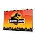 Preview: Jurassic Park Art Design rechteckiges spezial Glasbild!