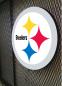 Preview: ​Pittsburgh Steelers Logo Led Leuchtschild Wandleuchte! (rund)
