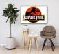 Preview: Jurassic Park Art Design rechteckiges spezial Glasbild!