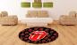 Preview: Rolling Stones Logo round carpet!