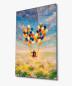 Preview: Flying balloons Art Design rectangular special Glass Picture!