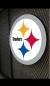 Preview: ​Pittsburgh Steelers Logo Led Leuchtschild Wandleuchte! (rund)