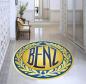 Preview: Mercedes Vintage Logo round carpet!