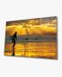 Preview: Sonnenuntergang & Surfer Art Design rechteckiges spezial Glasbild!