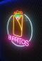 Preview: Mexican Food Burritos Neon Led Werbeleuchte für ihr Restaurant!