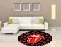 Preview: Rolling Stones Logo round carpet!