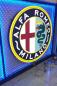 Preview: Alfa Romeo Vintage Milano Logo Led Leuchtschild rund