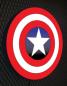 Preview: Captain America Logo Led wall light round