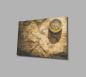 Preview: Weltkarte Art Design rechteckiges spezial Glasbild!