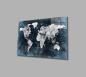 Preview: Weltkarte Art Design rechteckiges spezial Glasbild!