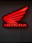 Preview: Honda Logo beleuchtetes Wandemblem