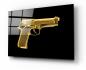 Preview: Pistol Beretta Art Design rectangular special Glass Picture!