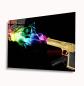 Preview: Golden Pistol Art Design rectangular special Glass Picture!