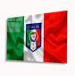 Preview: Italienische Nationalmannschaft Flagge Art Design rechteckiges spezial Glasbild!