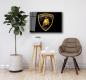 Preview: Lamborghini Art Design rectangular special Glass Picture!