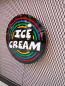 Preview: Eiscream Logo Led Leuchtschild Wandleuchte! (rund)