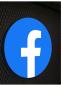 Preview: Facebook Logo Led Leuchtschild Wandleuchte! (rund)