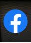 Preview: Facebook Logo Led Leuchtschild Wandleuchte! (rund)