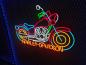 Preview: Neon Led Harley Davdison​ wall lamp for your home, office or shop!